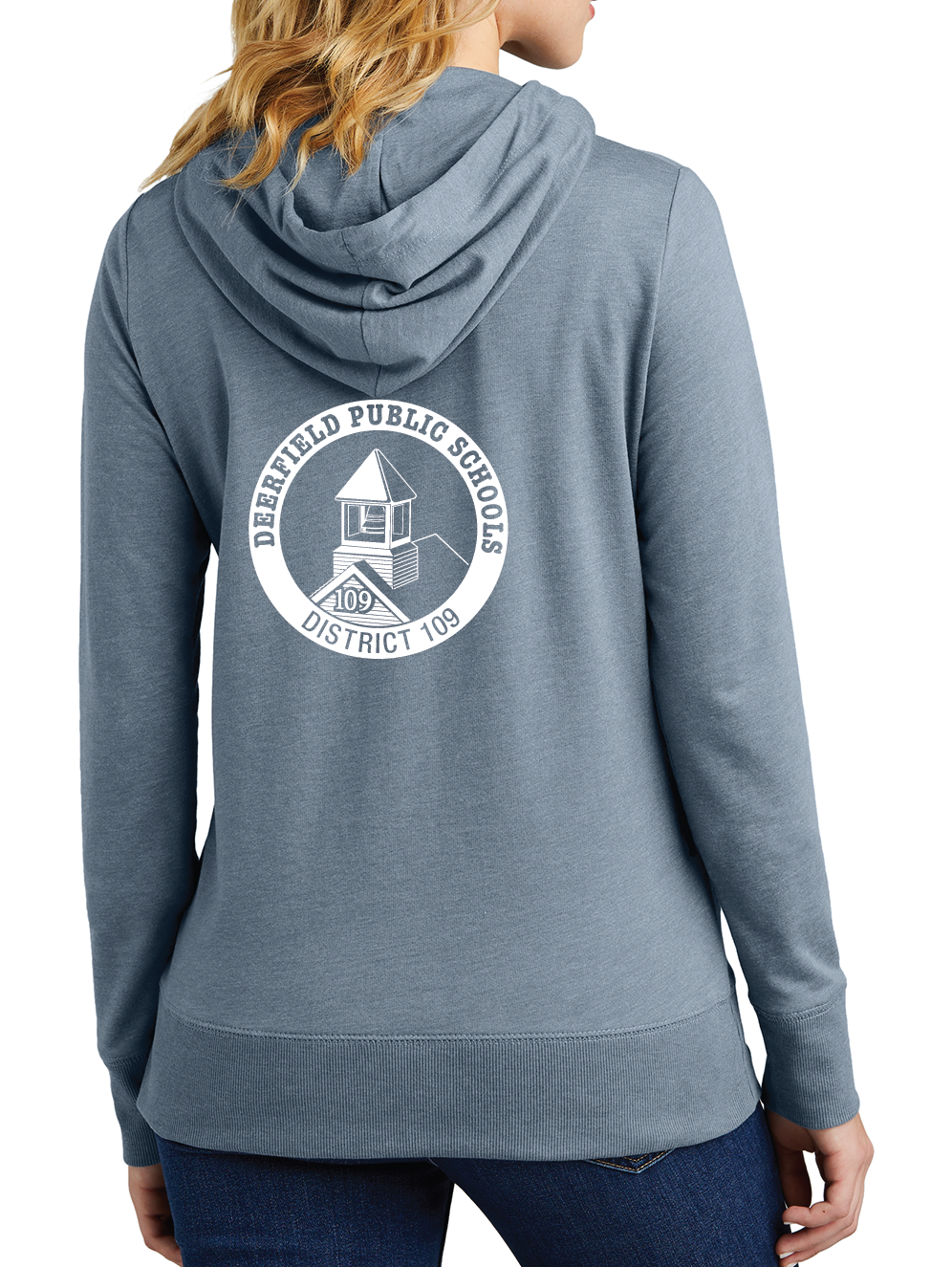 Women’s Featherweight French Terry Full-Zip Hoodie Flint Blue Heather DT673