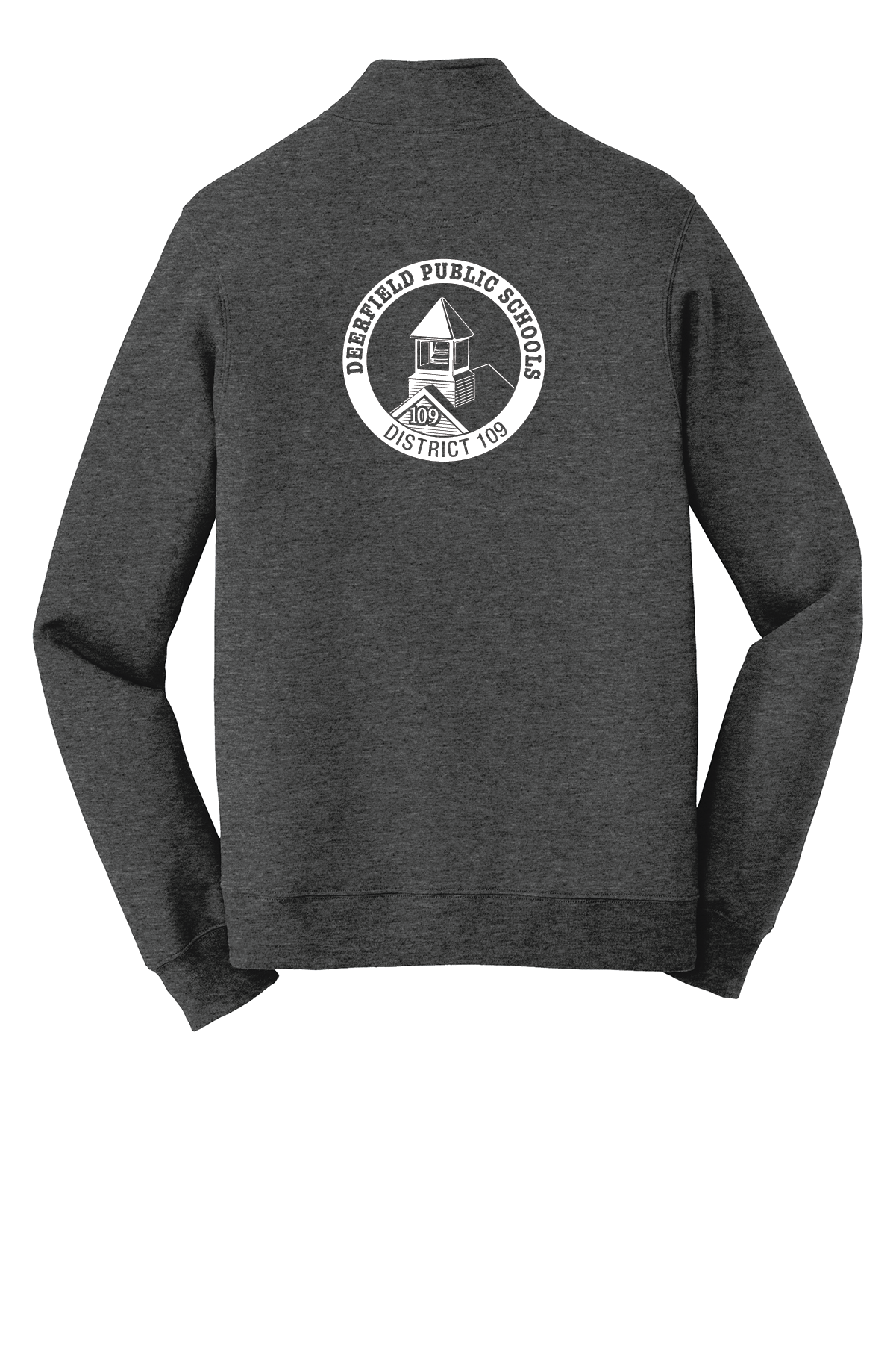PC850Q Dark Heather Grey Unisex Port & Co Fleece 1/4-Zip Sweatshirt