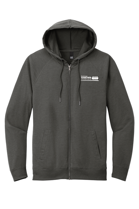 Featherweight French Terry Full-Zip Hoodie washed coal DT573