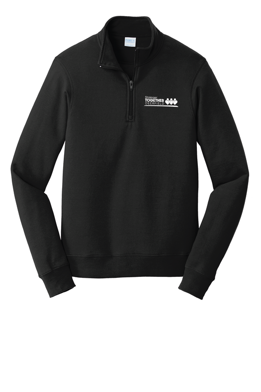 PC850Q Black Unisex Port & Co Fleece 1/4-Zip Sweatshirt