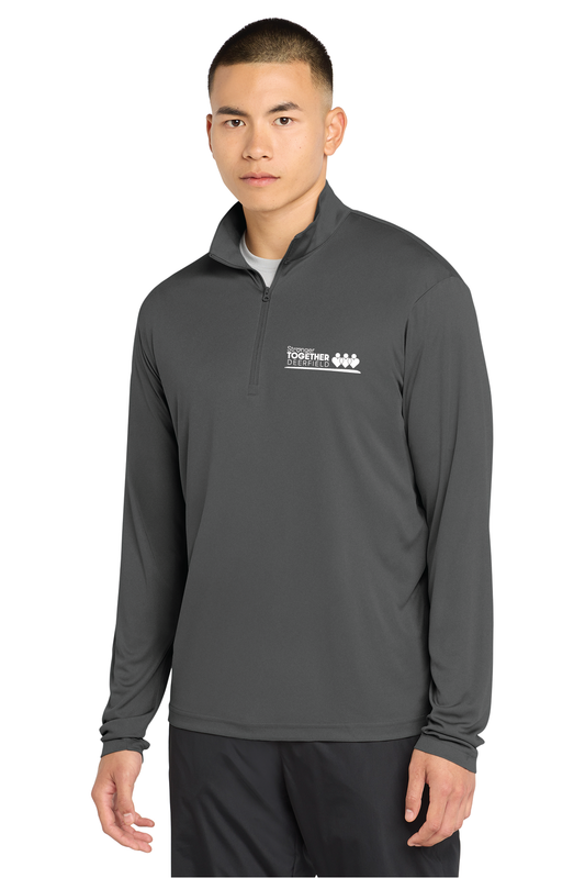 ST357- D. Grey Sport-Tek 1/4-Zip Pullover
